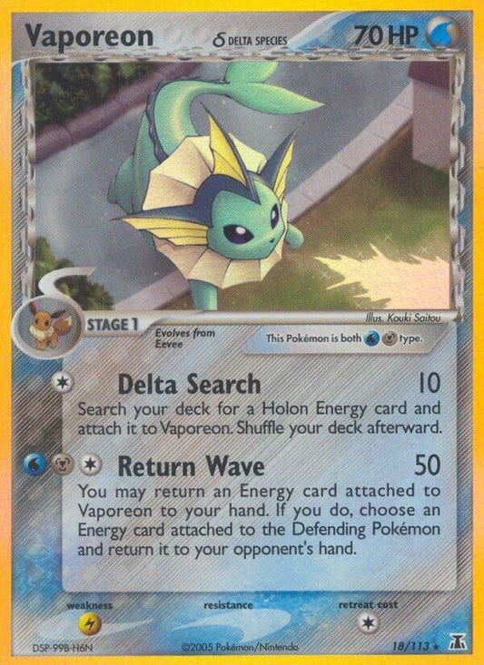 Vaporeon (Holo) 18/113 - HP