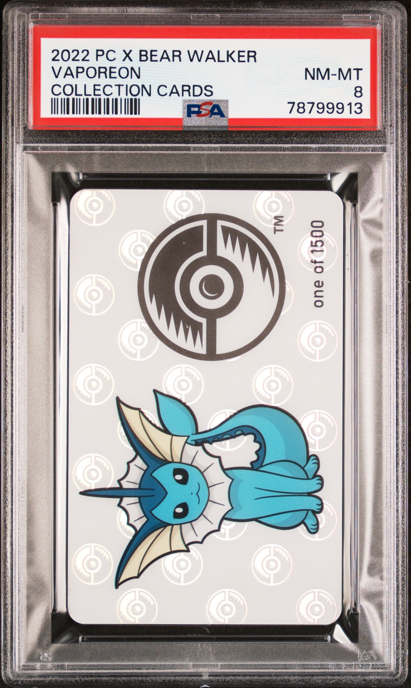 Vaporeon Bear Walker PSA 8 with Skateboard