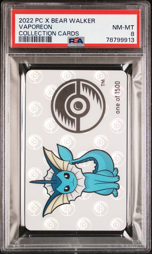 Vaporeon Bear Walker PSA 8 with Skateboard