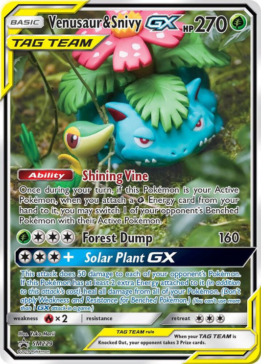 Venusaur & Snivy GX SM229 -NM