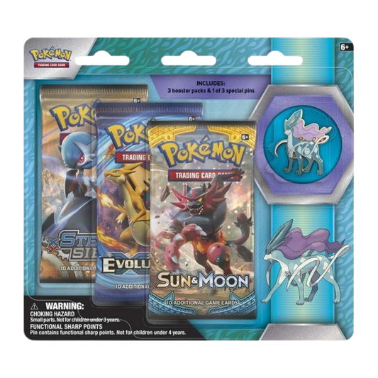 Legendary Beasts Collector Pin 3 Pack Blister [Suicune]