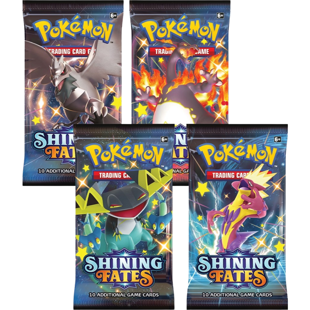 Shining Fates Booster Pack Art Bundle [Set of 4]