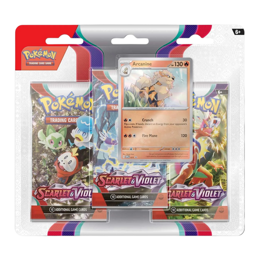 Scarlet & Violet 3 Pack Blister [Arcanine]