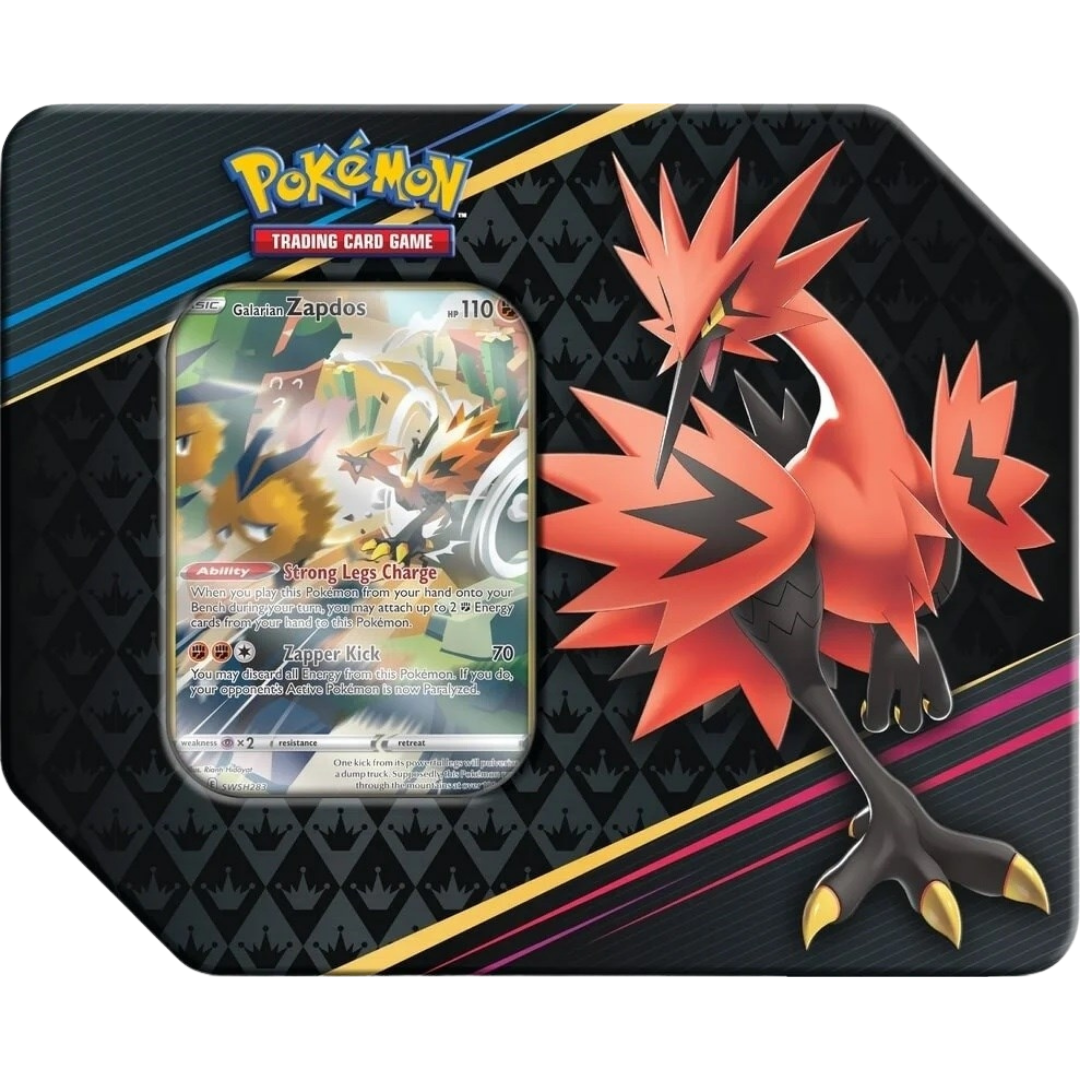 Crown Zenith Tin [Galarian Zapdos]