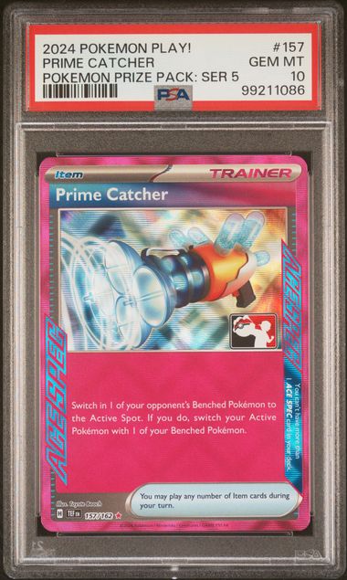 PRIME CATCHER 2024 POKEMON PLAY! POKEMON PRIZE PACK: SERIES 5 PSA GEM MT 10